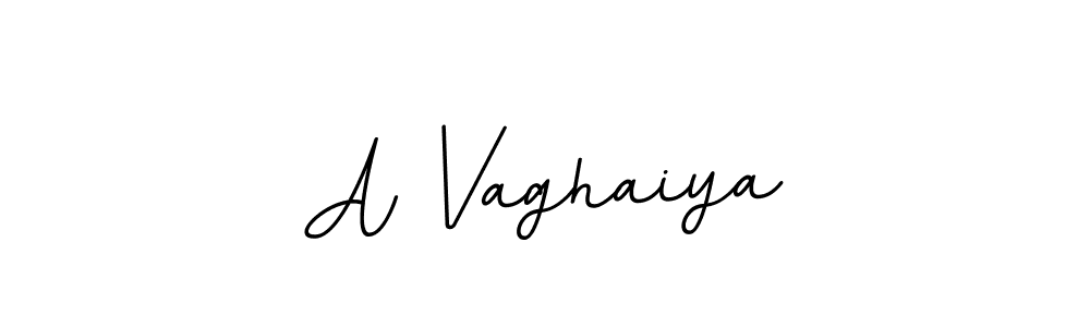 Use a signature maker to create a handwritten signature online. With this signature software, you can design (BallpointsItalic-DORy9) your own signature for name A Vaghaiya. A Vaghaiya signature style 11 images and pictures png