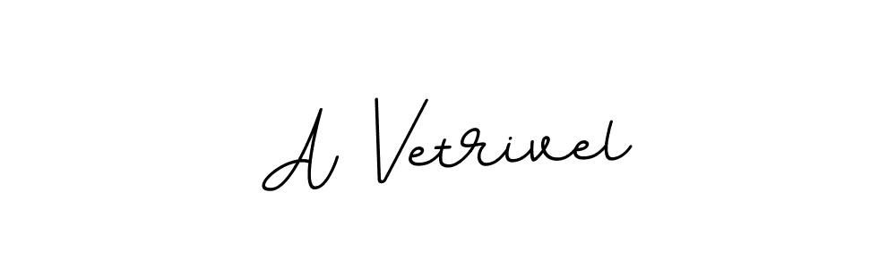 Make a beautiful signature design for name A Vetrivel. With this signature (BallpointsItalic-DORy9) style, you can create a handwritten signature for free. A Vetrivel signature style 11 images and pictures png
