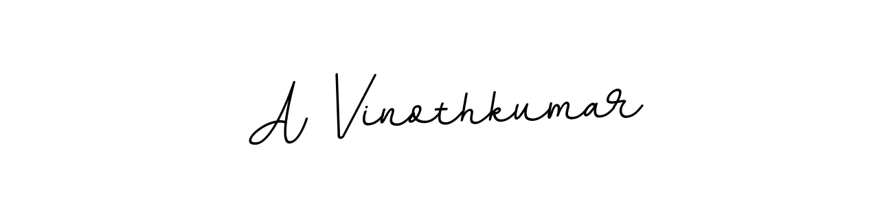 A Vinothkumar stylish signature style. Best Handwritten Sign (BallpointsItalic-DORy9) for my name. Handwritten Signature Collection Ideas for my name A Vinothkumar. A Vinothkumar signature style 11 images and pictures png