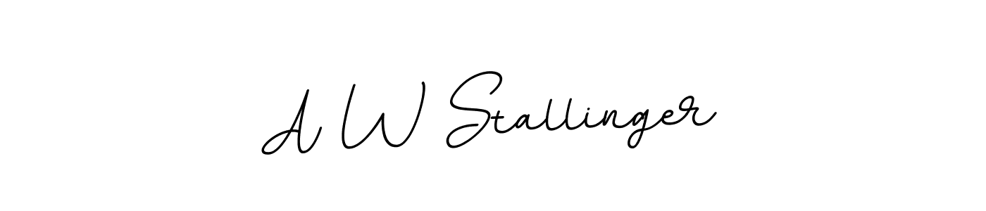 if you are searching for the best signature style for your name A W Stallinger. so please give up your signature search. here we have designed multiple signature styles  using BallpointsItalic-DORy9. A W Stallinger signature style 11 images and pictures png