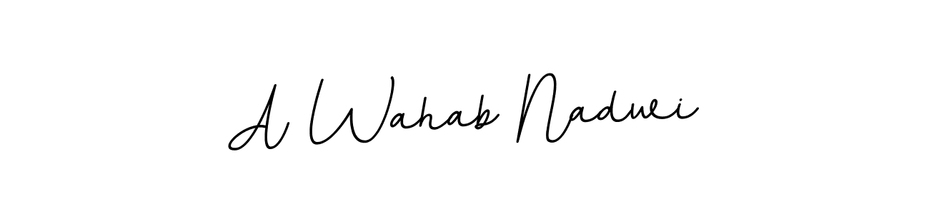 Also we have A Wahab Nadwi name is the best signature style. Create professional handwritten signature collection using BallpointsItalic-DORy9 autograph style. A Wahab Nadwi signature style 11 images and pictures png