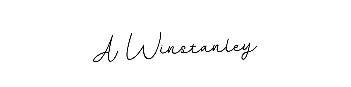 How to make A Winstanley name signature. Use BallpointsItalic-DORy9 style for creating short signs online. This is the latest handwritten sign. A Winstanley signature style 11 images and pictures png