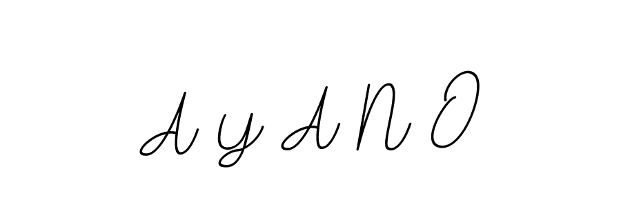 Use a signature maker to create a handwritten signature online. With this signature software, you can design (BallpointsItalic-DORy9) your own signature for name A Y A N O. A Y A N O signature style 11 images and pictures png