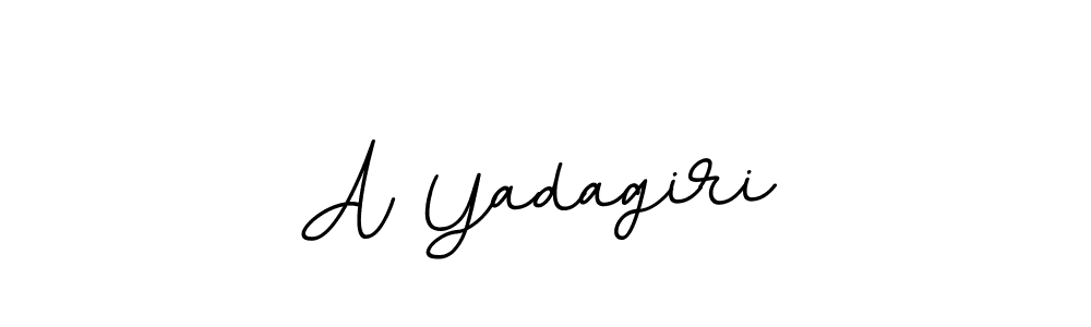 Make a beautiful signature design for name A Yadagiri. With this signature (BallpointsItalic-DORy9) style, you can create a handwritten signature for free. A Yadagiri signature style 11 images and pictures png