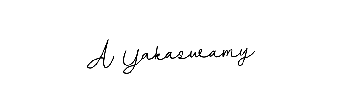 How to make A Yakaswamy name signature. Use BallpointsItalic-DORy9 style for creating short signs online. This is the latest handwritten sign. A Yakaswamy signature style 11 images and pictures png