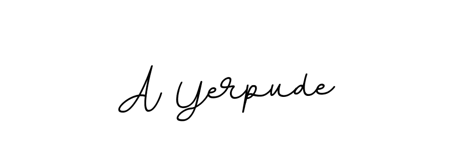 BallpointsItalic-DORy9 is a professional signature style that is perfect for those who want to add a touch of class to their signature. It is also a great choice for those who want to make their signature more unique. Get A Yerpude name to fancy signature for free. A Yerpude signature style 11 images and pictures png