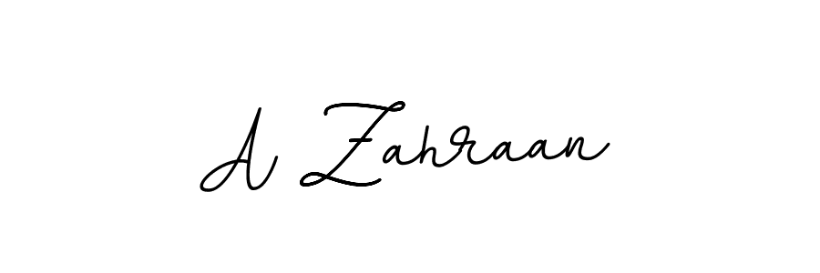 Use a signature maker to create a handwritten signature online. With this signature software, you can design (BallpointsItalic-DORy9) your own signature for name A Zahraan. A Zahraan signature style 11 images and pictures png