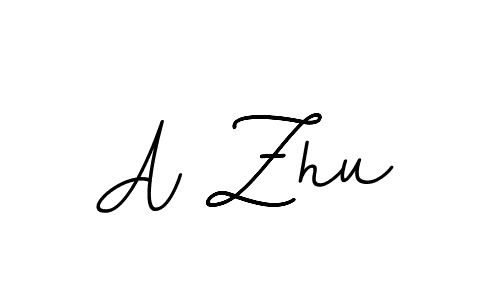How to make A Zhu name signature. Use BallpointsItalic-DORy9 style for creating short signs online. This is the latest handwritten sign. A Zhu signature style 11 images and pictures png