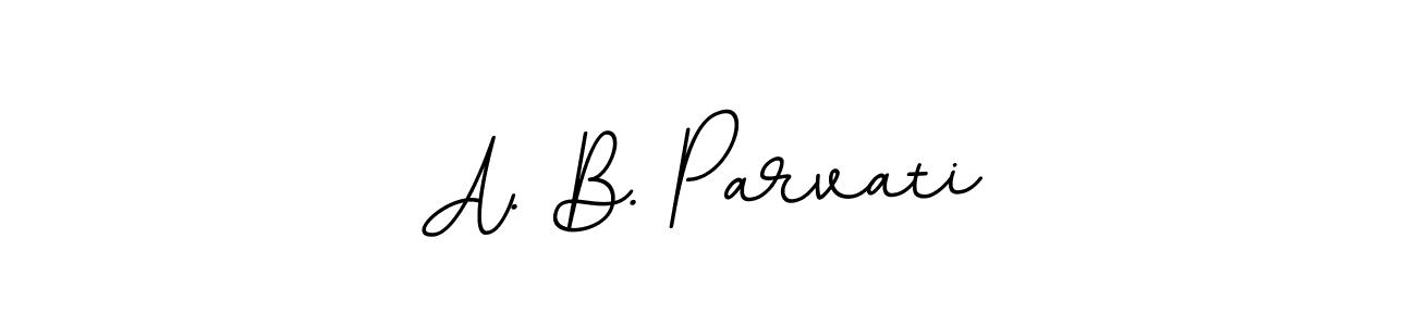 This is the best signature style for the A. B. Parvati name. Also you like these signature font (BallpointsItalic-DORy9). Mix name signature. A. B. Parvati signature style 11 images and pictures png