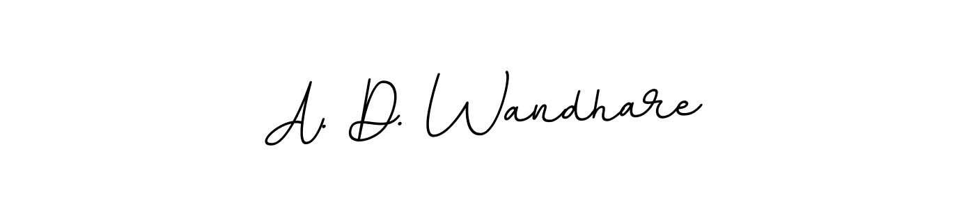 Also we have A. D. Wandhare name is the best signature style. Create professional handwritten signature collection using BallpointsItalic-DORy9 autograph style. A. D. Wandhare signature style 11 images and pictures png