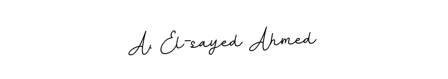 How to Draw A. El-sayed Ahmed signature style? BallpointsItalic-DORy9 is a latest design signature styles for name A. El-sayed Ahmed. A. El-sayed Ahmed signature style 11 images and pictures png