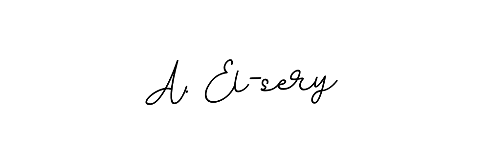 Design your own signature with our free online signature maker. With this signature software, you can create a handwritten (BallpointsItalic-DORy9) signature for name A. El-sery. A. El-sery signature style 11 images and pictures png