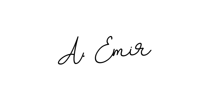 Use a signature maker to create a handwritten signature online. With this signature software, you can design (BallpointsItalic-DORy9) your own signature for name A. Emir. A. Emir signature style 11 images and pictures png