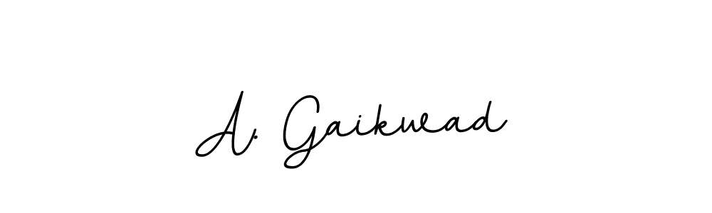 How to make A. Gaikwad name signature. Use BallpointsItalic-DORy9 style for creating short signs online. This is the latest handwritten sign. A. Gaikwad signature style 11 images and pictures png