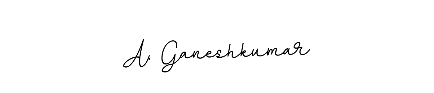 How to make A. Ganeshkumar name signature. Use BallpointsItalic-DORy9 style for creating short signs online. This is the latest handwritten sign. A. Ganeshkumar signature style 11 images and pictures png