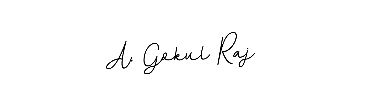 if you are searching for the best signature style for your name A. Gokul Raj. so please give up your signature search. here we have designed multiple signature styles  using BallpointsItalic-DORy9. A. Gokul Raj signature style 11 images and pictures png