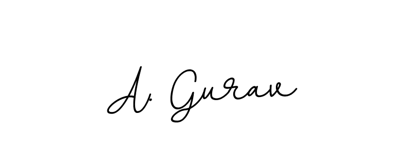 Create a beautiful signature design for name A. Gurav. With this signature (BallpointsItalic-DORy9) fonts, you can make a handwritten signature for free. A. Gurav signature style 11 images and pictures png