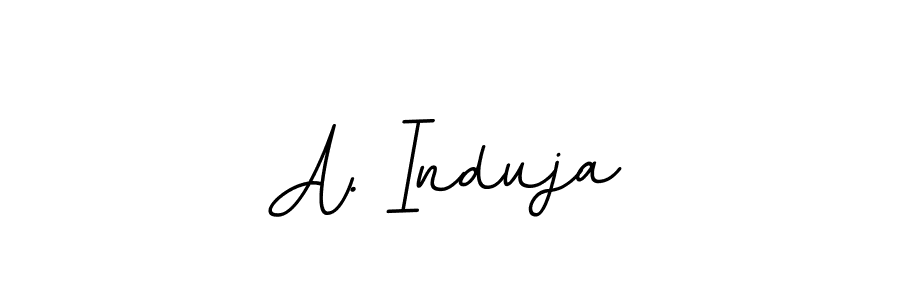 Create a beautiful signature design for name A. Induja. With this signature (BallpointsItalic-DORy9) fonts, you can make a handwritten signature for free. A. Induja signature style 11 images and pictures png