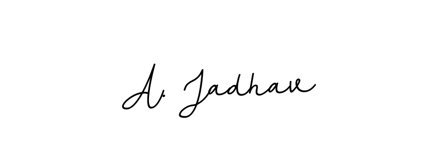 Make a beautiful signature design for name A. Jadhav. With this signature (BallpointsItalic-DORy9) style, you can create a handwritten signature for free. A. Jadhav signature style 11 images and pictures png
