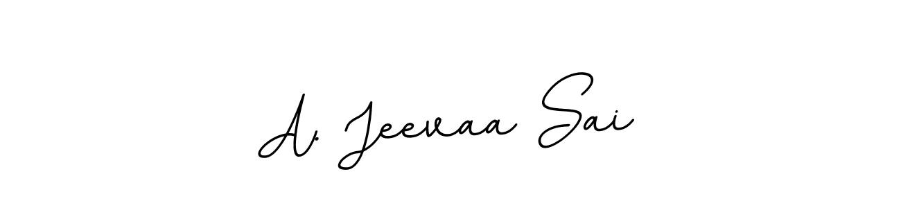 Make a beautiful signature design for name A. Jeevaa Sai. With this signature (BallpointsItalic-DORy9) style, you can create a handwritten signature for free. A. Jeevaa Sai signature style 11 images and pictures png