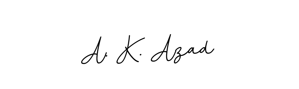 You should practise on your own different ways (BallpointsItalic-DORy9) to write your name (A. K. Azad) in signature. don't let someone else do it for you. A. K. Azad signature style 11 images and pictures png