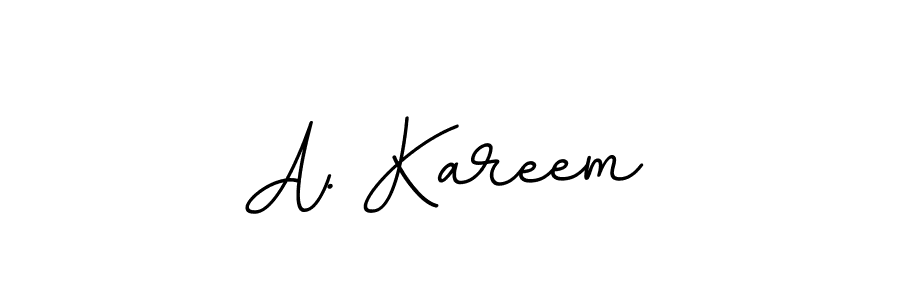 Use a signature maker to create a handwritten signature online. With this signature software, you can design (BallpointsItalic-DORy9) your own signature for name A. Kareem. A. Kareem signature style 11 images and pictures png