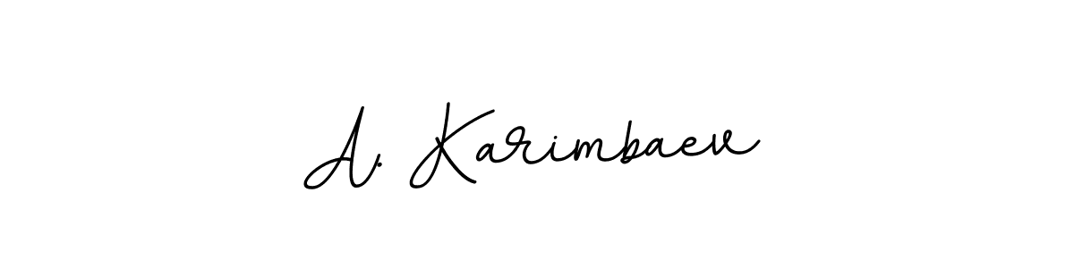 A. Karimbaev stylish signature style. Best Handwritten Sign (BallpointsItalic-DORy9) for my name. Handwritten Signature Collection Ideas for my name A. Karimbaev. A. Karimbaev signature style 11 images and pictures png