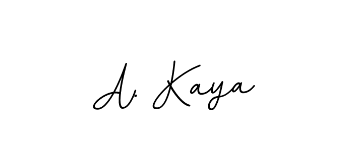 The best way (BallpointsItalic-DORy9) to make a short signature is to pick only two or three words in your name. The name A. Kaya include a total of six letters. For converting this name. A. Kaya signature style 11 images and pictures png