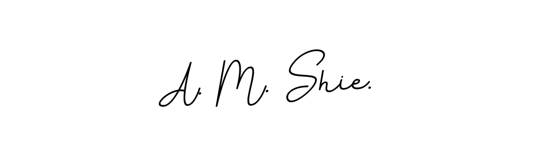 Also You can easily find your signature by using the search form. We will create A. M. Shie. name handwritten signature images for you free of cost using BallpointsItalic-DORy9 sign style. A. M. Shie. signature style 11 images and pictures png