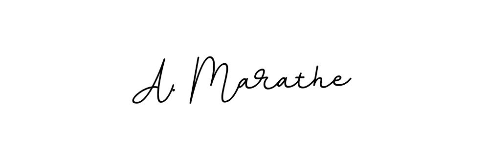 The best way (BallpointsItalic-DORy9) to make a short signature is to pick only two or three words in your name. The name A. Marathe include a total of six letters. For converting this name. A. Marathe signature style 11 images and pictures png