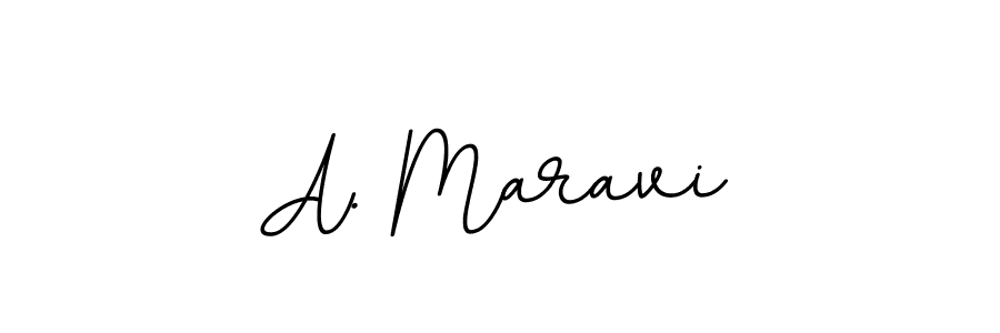Design your own signature with our free online signature maker. With this signature software, you can create a handwritten (BallpointsItalic-DORy9) signature for name A. Maravi. A. Maravi signature style 11 images and pictures png