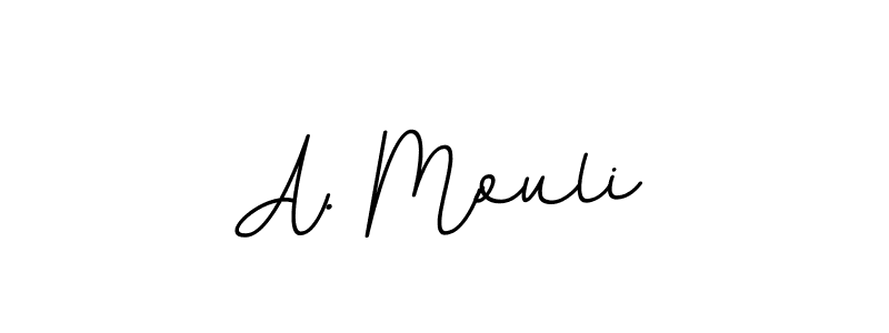 Create a beautiful signature design for name A. Mouli. With this signature (BallpointsItalic-DORy9) fonts, you can make a handwritten signature for free. A. Mouli signature style 11 images and pictures png