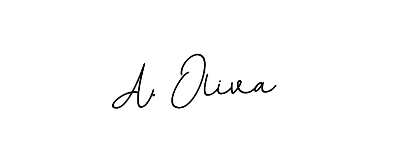 Design your own signature with our free online signature maker. With this signature software, you can create a handwritten (BallpointsItalic-DORy9) signature for name A. Oliva. A. Oliva signature style 11 images and pictures png