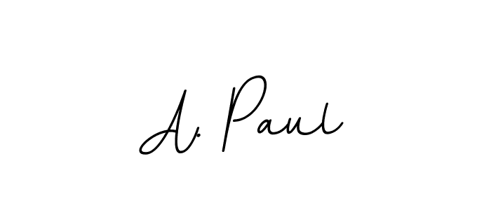 The best way (BallpointsItalic-DORy9) to make a short signature is to pick only two or three words in your name. The name A. Paul include a total of six letters. For converting this name. A. Paul signature style 11 images and pictures png
