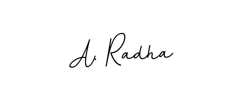 The best way (BallpointsItalic-DORy9) to make a short signature is to pick only two or three words in your name. The name A. Radha include a total of six letters. For converting this name. A. Radha signature style 11 images and pictures png