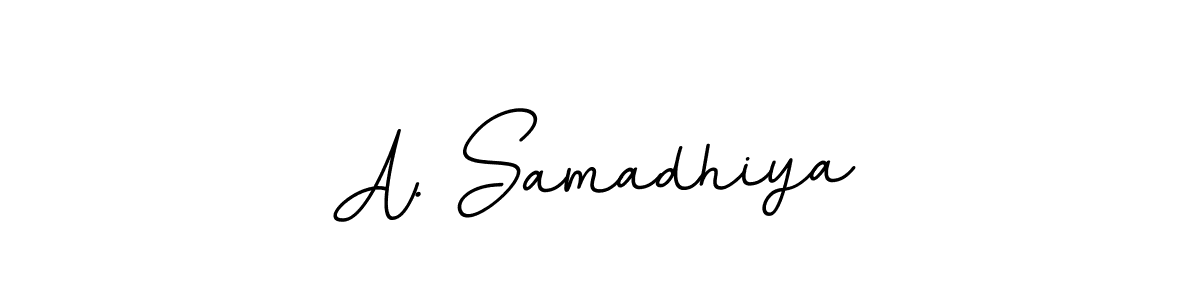 It looks lik you need a new signature style for name A. Samadhiya. Design unique handwritten (BallpointsItalic-DORy9) signature with our free signature maker in just a few clicks. A. Samadhiya signature style 11 images and pictures png