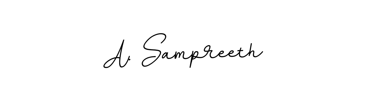 Make a beautiful signature design for name A. Sampreeth. With this signature (BallpointsItalic-DORy9) style, you can create a handwritten signature for free. A. Sampreeth signature style 11 images and pictures png