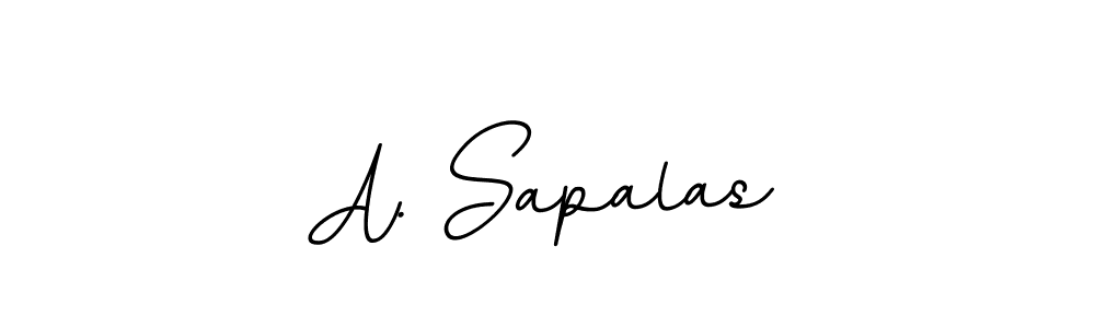 This is the best signature style for the A. Sapalas name. Also you like these signature font (BallpointsItalic-DORy9). Mix name signature. A. Sapalas signature style 11 images and pictures png