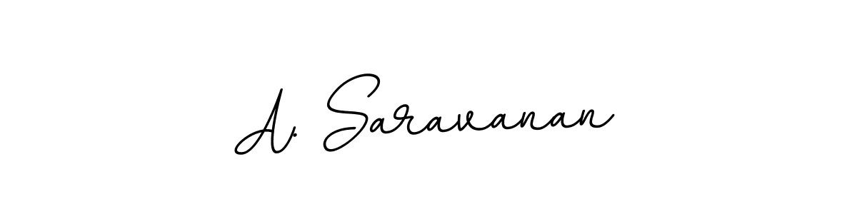 Make a beautiful signature design for name A. Saravanan. With this signature (BallpointsItalic-DORy9) style, you can create a handwritten signature for free. A. Saravanan signature style 11 images and pictures png