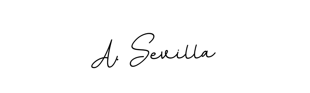 How to make A. Sevilla name signature. Use BallpointsItalic-DORy9 style for creating short signs online. This is the latest handwritten sign. A. Sevilla signature style 11 images and pictures png