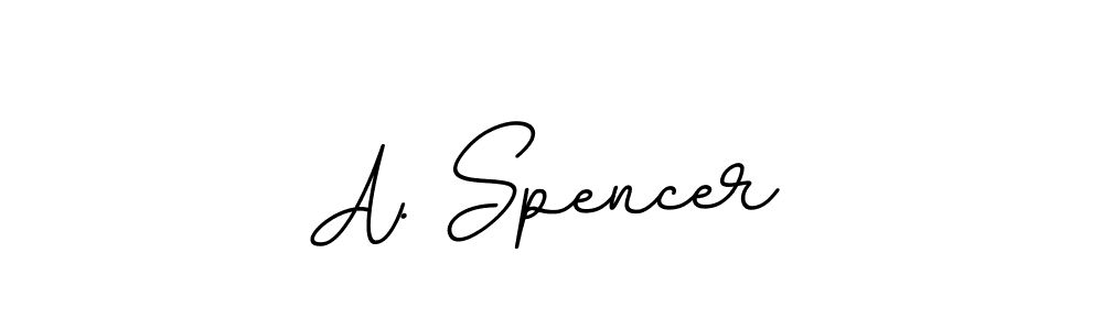 This is the best signature style for the A. Spencer name. Also you like these signature font (BallpointsItalic-DORy9). Mix name signature. A. Spencer signature style 11 images and pictures png