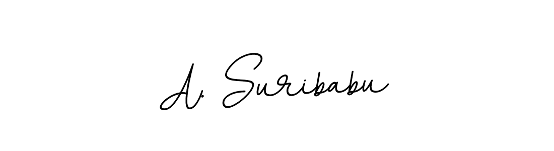 Create a beautiful signature design for name A. Suribabu. With this signature (BallpointsItalic-DORy9) fonts, you can make a handwritten signature for free. A. Suribabu signature style 11 images and pictures png