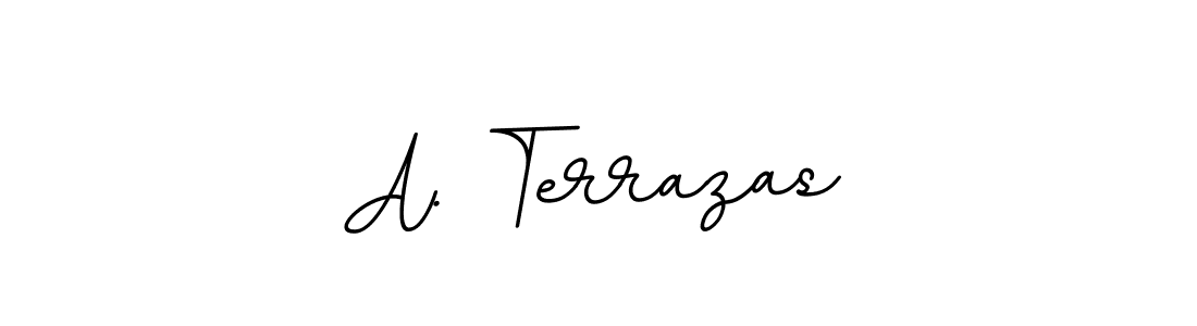 Make a beautiful signature design for name A. Terrazas. With this signature (BallpointsItalic-DORy9) style, you can create a handwritten signature for free. A. Terrazas signature style 11 images and pictures png