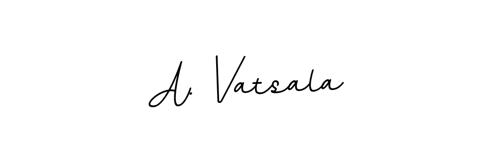 Make a beautiful signature design for name A. Vatsala. With this signature (BallpointsItalic-DORy9) style, you can create a handwritten signature for free. A. Vatsala signature style 11 images and pictures png
