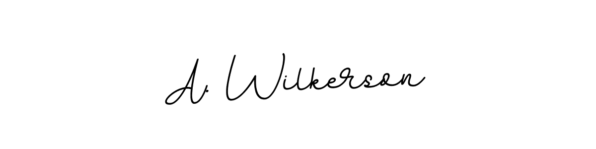 How to make A. Wilkerson signature? BallpointsItalic-DORy9 is a professional autograph style. Create handwritten signature for A. Wilkerson name. A. Wilkerson signature style 11 images and pictures png