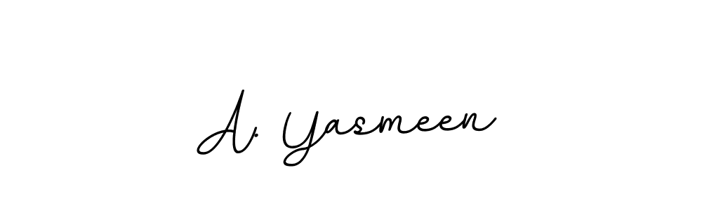 This is the best signature style for the A. Yasmeen name. Also you like these signature font (BallpointsItalic-DORy9). Mix name signature. A. Yasmeen signature style 11 images and pictures png