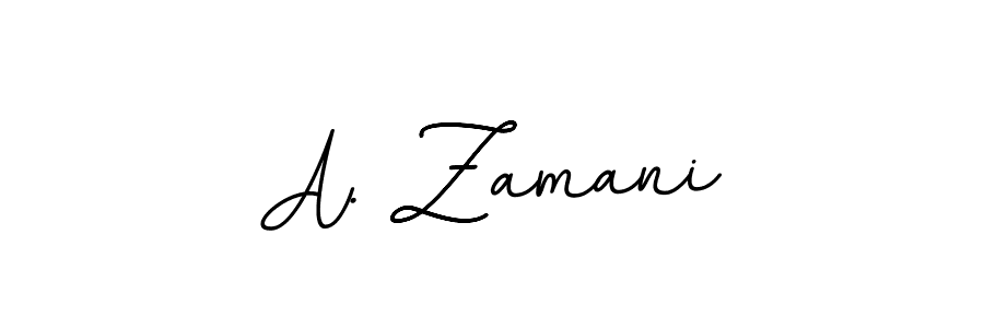 Make a beautiful signature design for name A. Zamani. With this signature (BallpointsItalic-DORy9) style, you can create a handwritten signature for free. A. Zamani signature style 11 images and pictures png