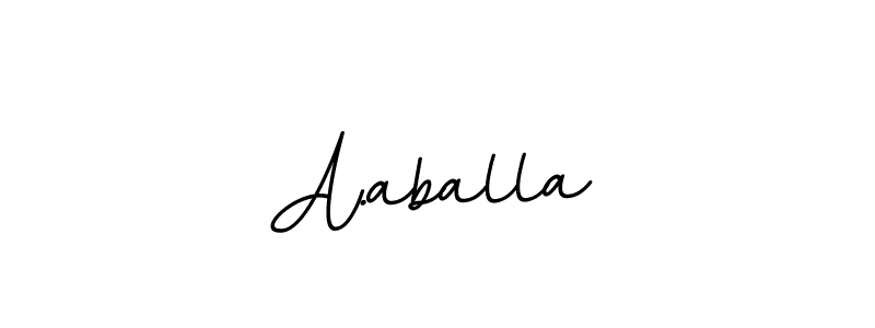 How to Draw A.aballa signature style? BallpointsItalic-DORy9 is a latest design signature styles for name A.aballa. A.aballa signature style 11 images and pictures png