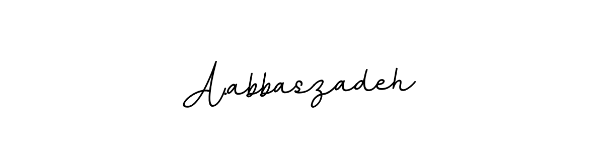 It looks lik you need a new signature style for name A.abbaszadeh. Design unique handwritten (BallpointsItalic-DORy9) signature with our free signature maker in just a few clicks. A.abbaszadeh signature style 11 images and pictures png