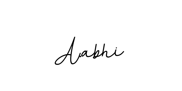 Create a beautiful signature design for name A.abhi. With this signature (BallpointsItalic-DORy9) fonts, you can make a handwritten signature for free. A.abhi signature style 11 images and pictures png